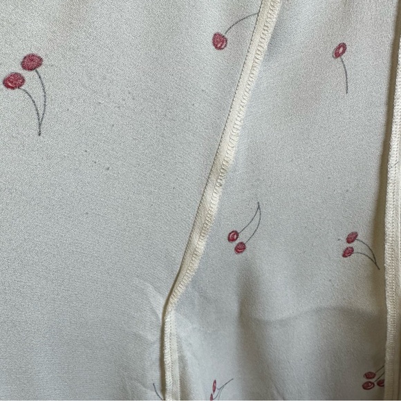 Reformation Raquel Cherry Print Wrap Dress Tart Sz XS - Picture 16 of 16